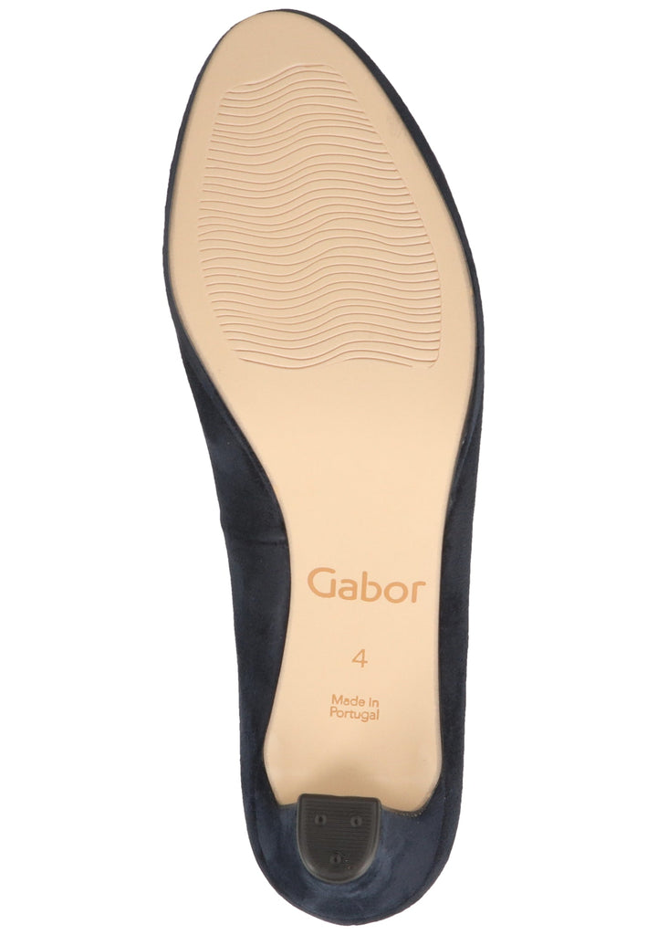 Gabor Pumps Lederimitat Blau - surf4shoes