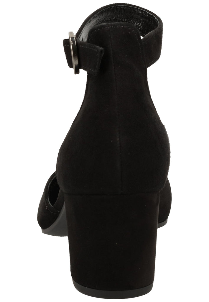 Gabor Sandalen Veloursleder Schwarz - surf4shoes