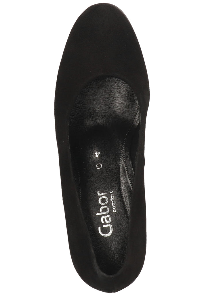 Gabor Pumps Leder Schwarz - surf4shoes