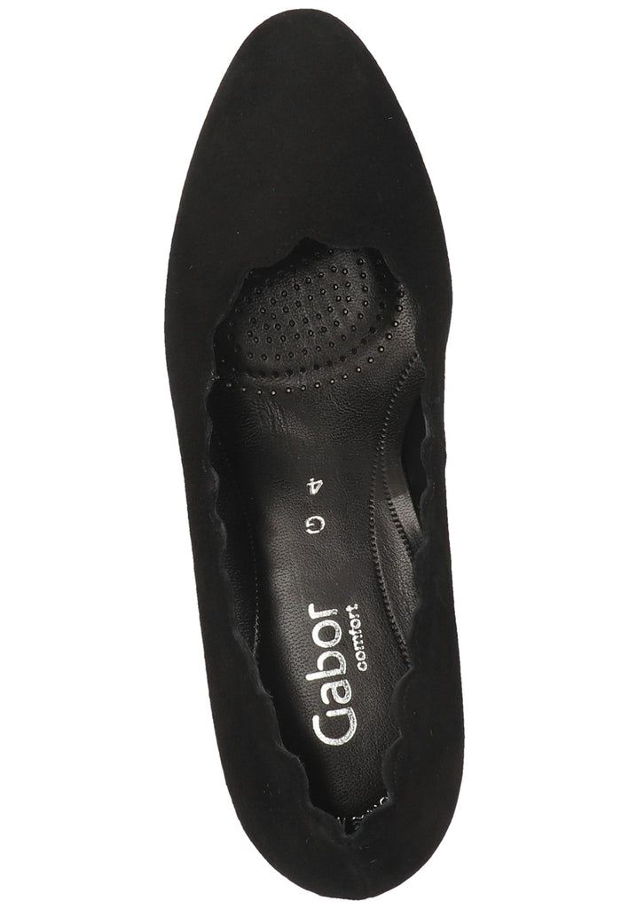 Gabor Pumps Leder Schwarz - surf4shoes