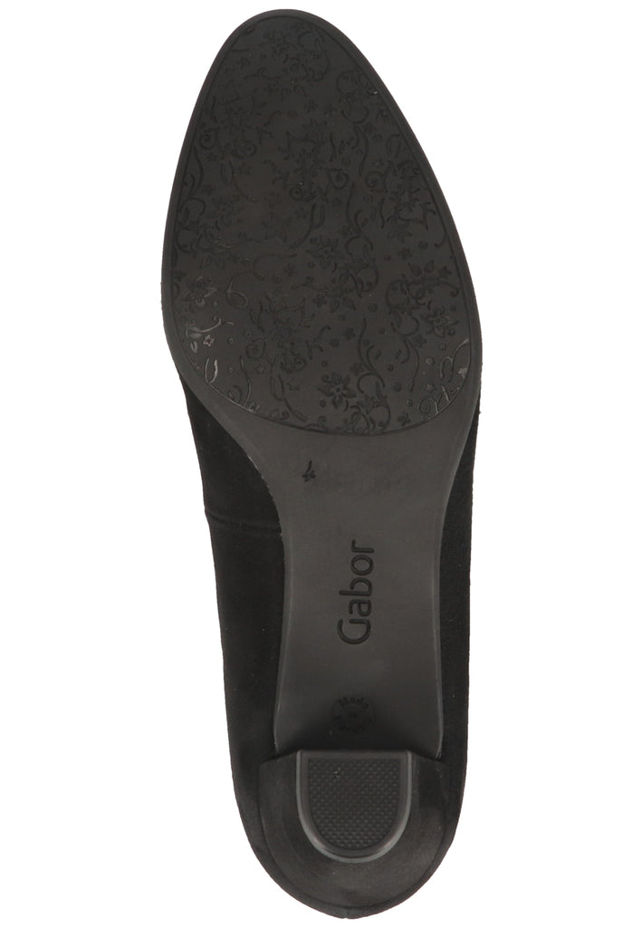 Gabor Pumps Leder Schwarz - surf4shoes