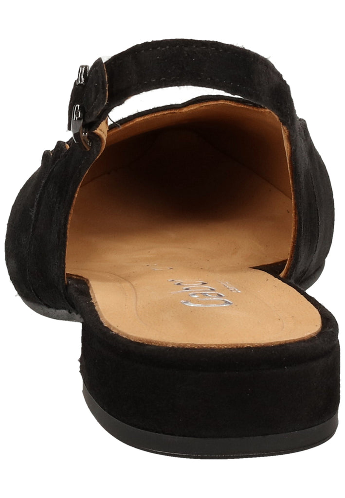 Gabor Pumps Veloursleder Schwarz - surf4shoes
