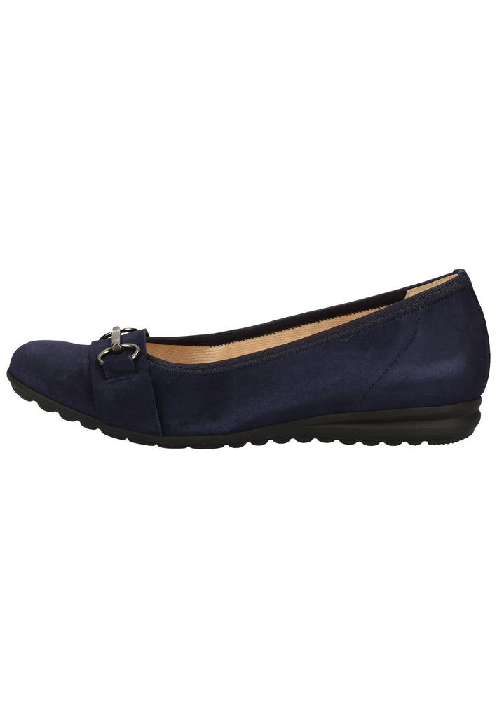 Gabor Ballerinas Veloursleder Blau - surf4shoes