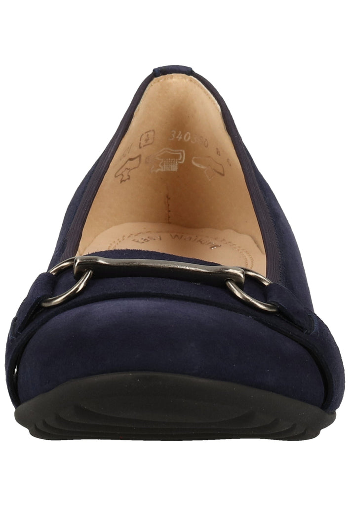 Gabor Ballerinas Veloursleder Blau - surf4shoes