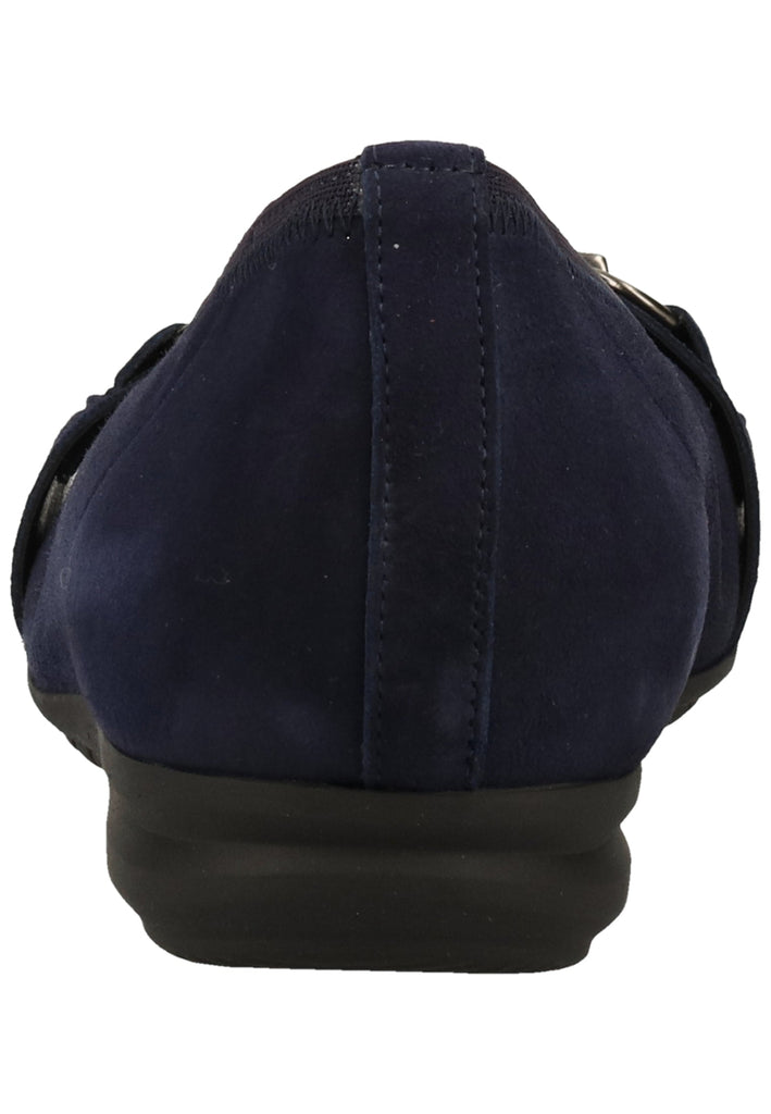 Gabor Ballerinas Veloursleder Blau - surf4shoes