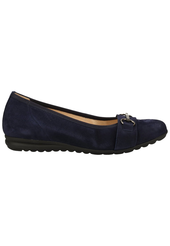 Gabor Ballerinas Veloursleder Blau - surf4shoes
