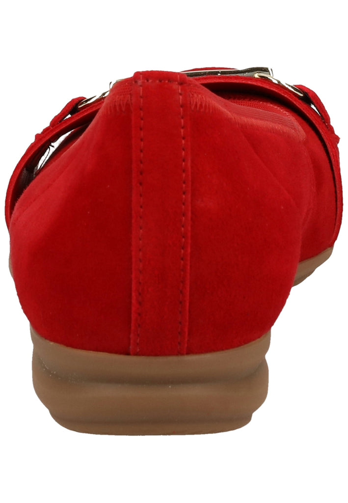 Gabor Ballerinas Leder Rubinrot - surf4shoes