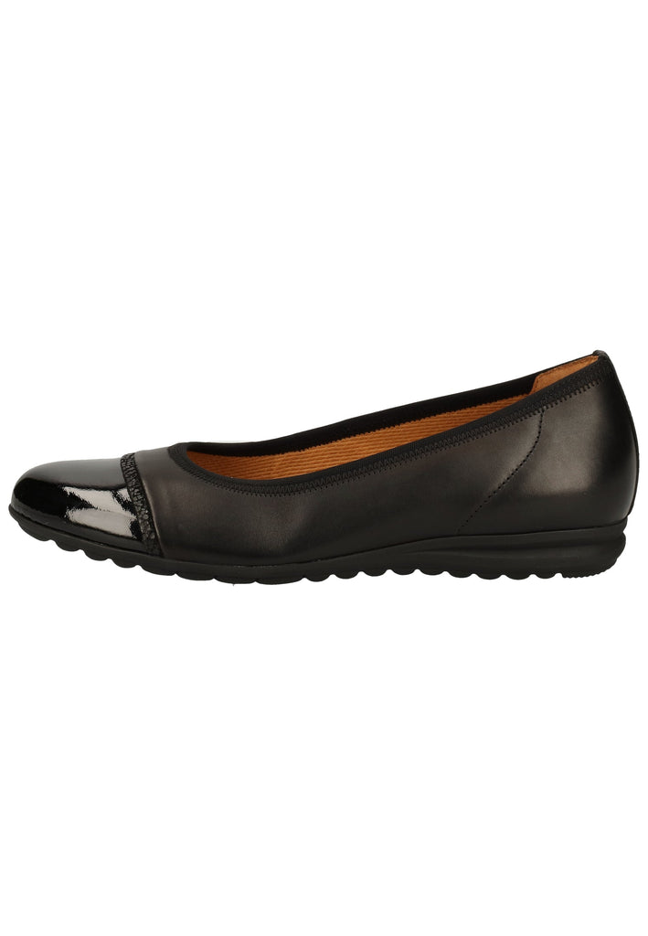 Gabor Ballerinas Leder Schwarz - surf4shoes
