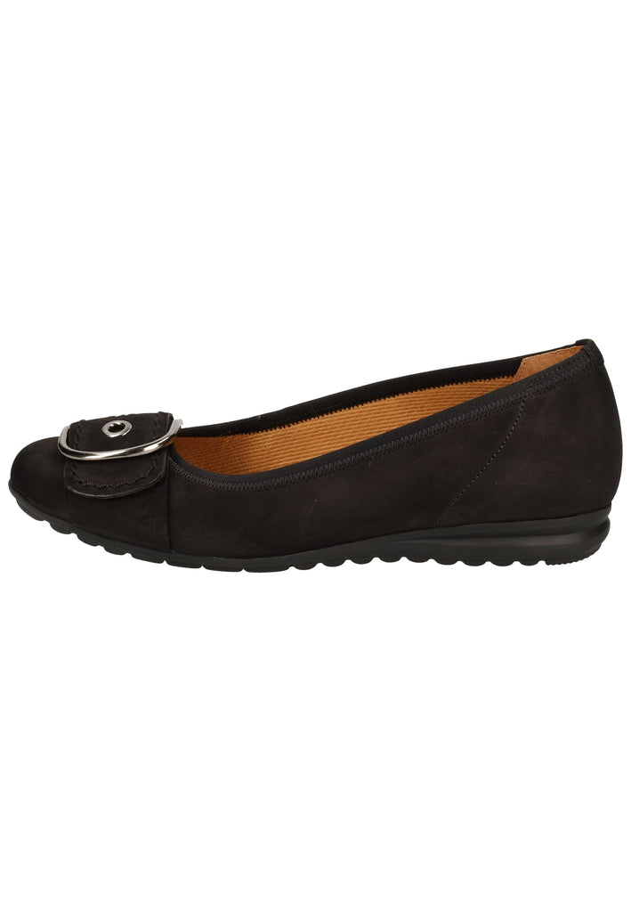 Gabor Ballerinas Leder Schwarz - surf4shoes