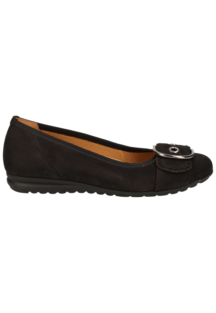 Gabor Ballerinas Leder Schwarz - surf4shoes