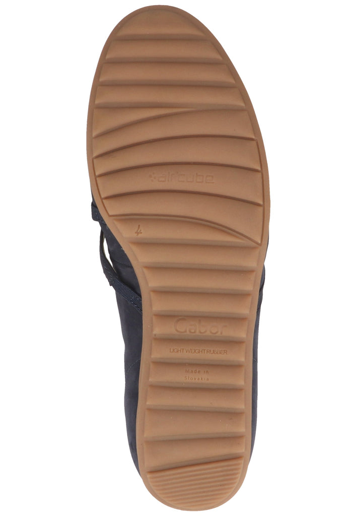 Gabor Ballerinas Nubukleder Blue - surf4shoes