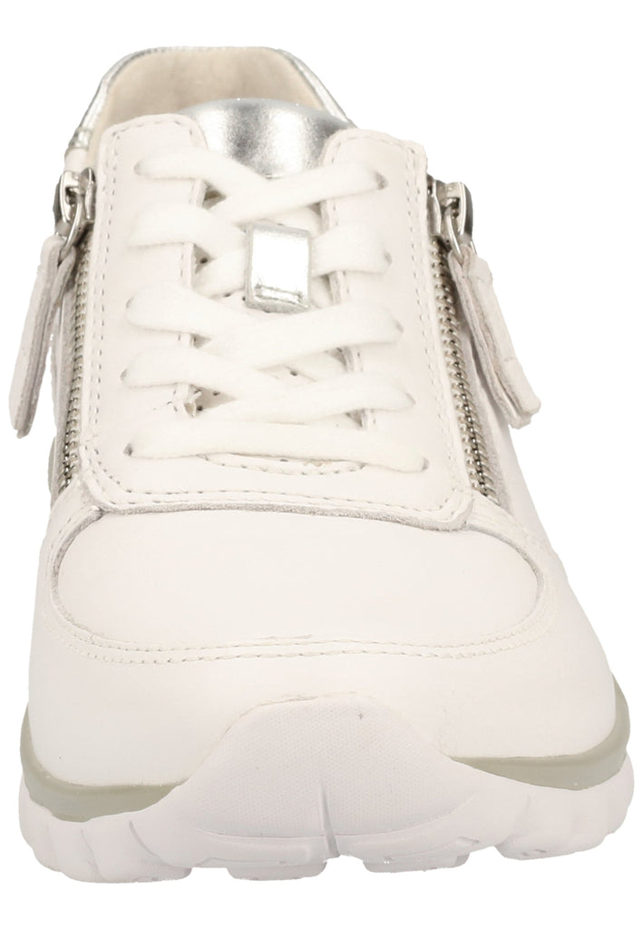 Gabor Sneaker Glattleder Weiß/Silber - surf4shoes