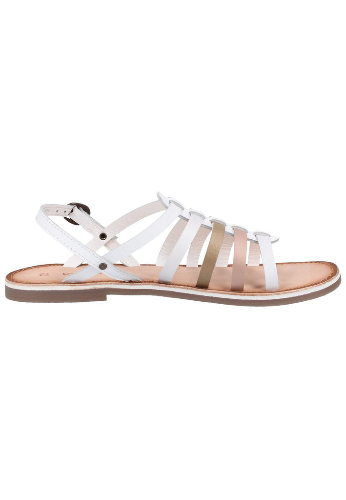 Kickers Sandalen Leder Silber - surf4shoes