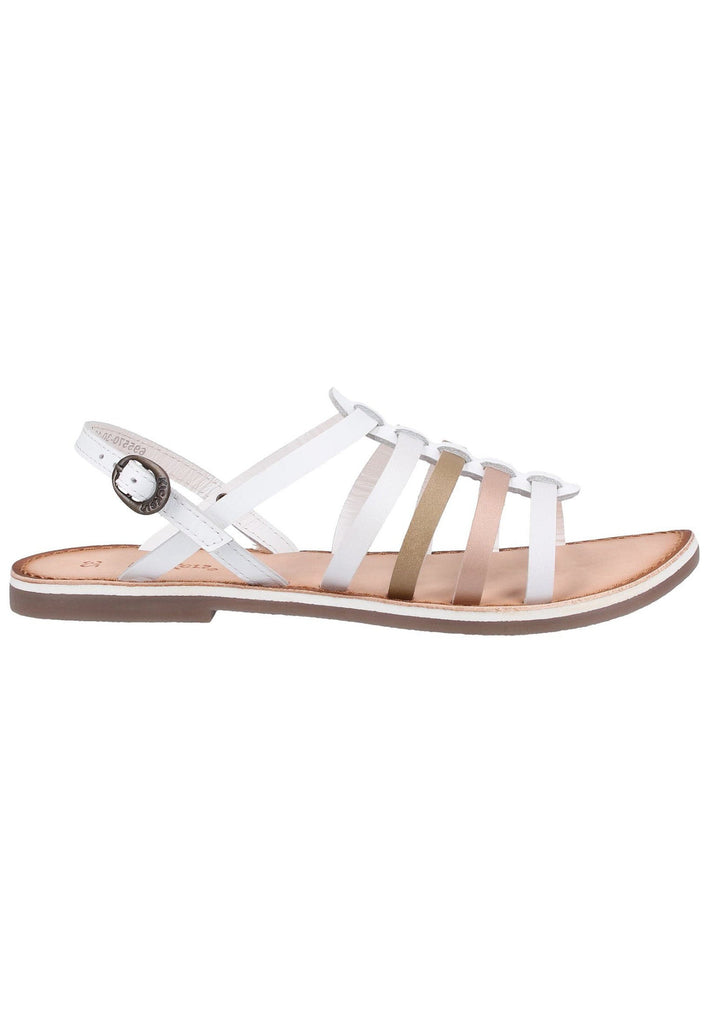 Kickers Sandalen Leder Silber - surf4shoes