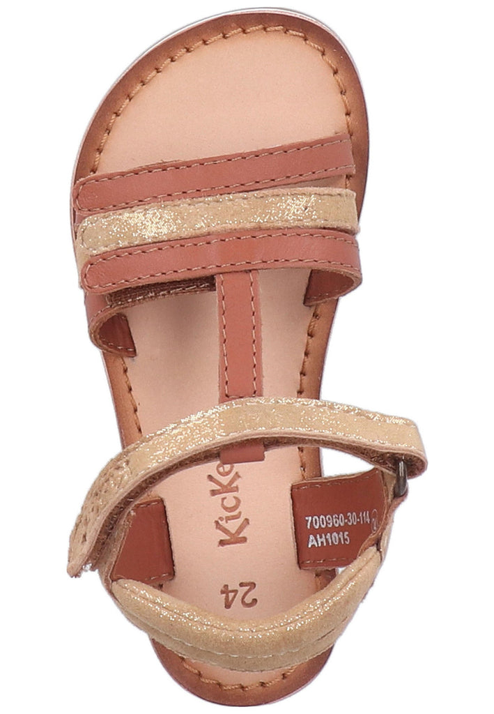 Kickers Sandalen Leder Camel - surf4shoes