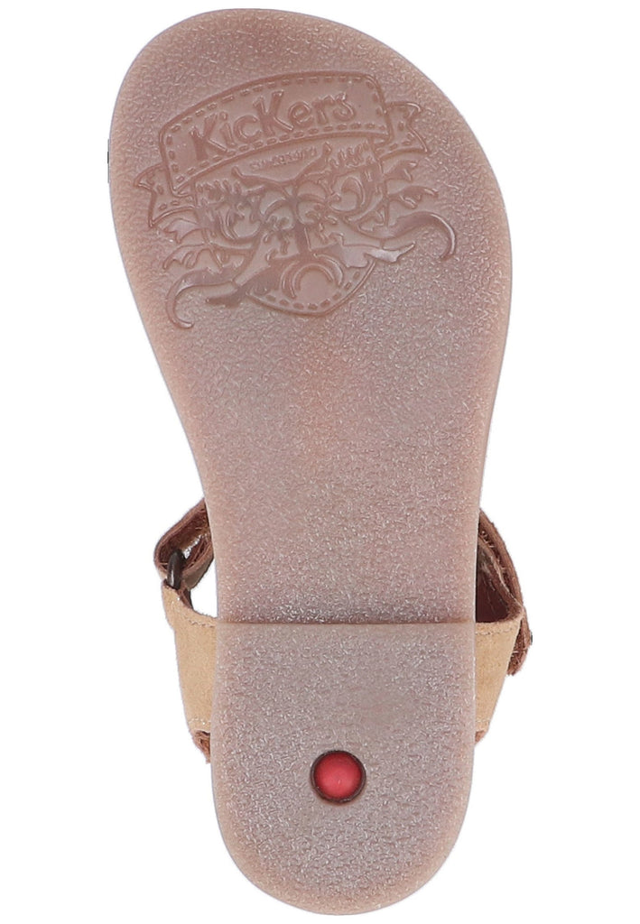Kickers Sandalen Leder Camel - surf4shoes