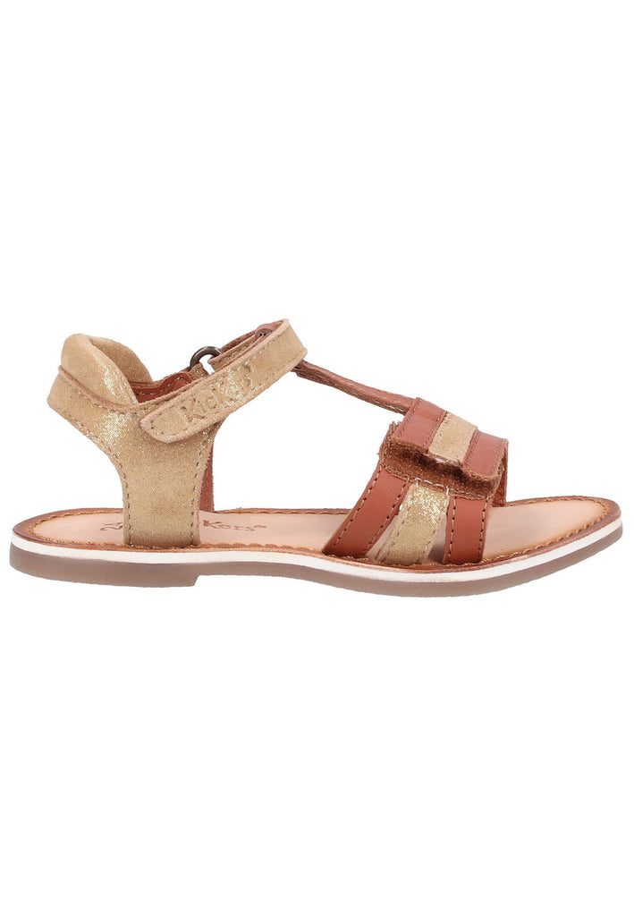 Kickers Sandalen Leder Camel - surf4shoes