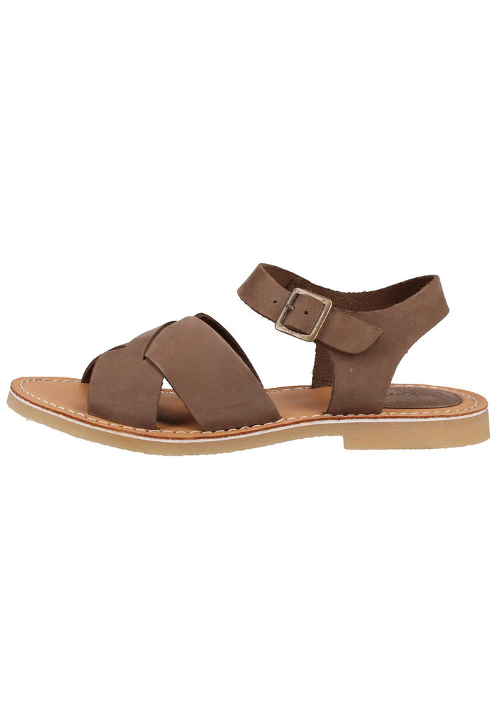 Kickers Sandalen Leder Khaki - surf4shoes