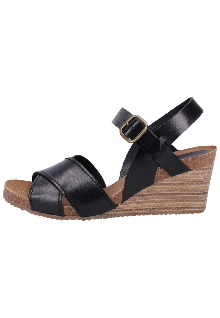 Kickers Sandalen Leder Schwarz - surf4shoes