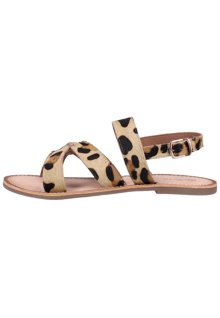 Kickers Sandalen Leder Leopard - surf4shoes