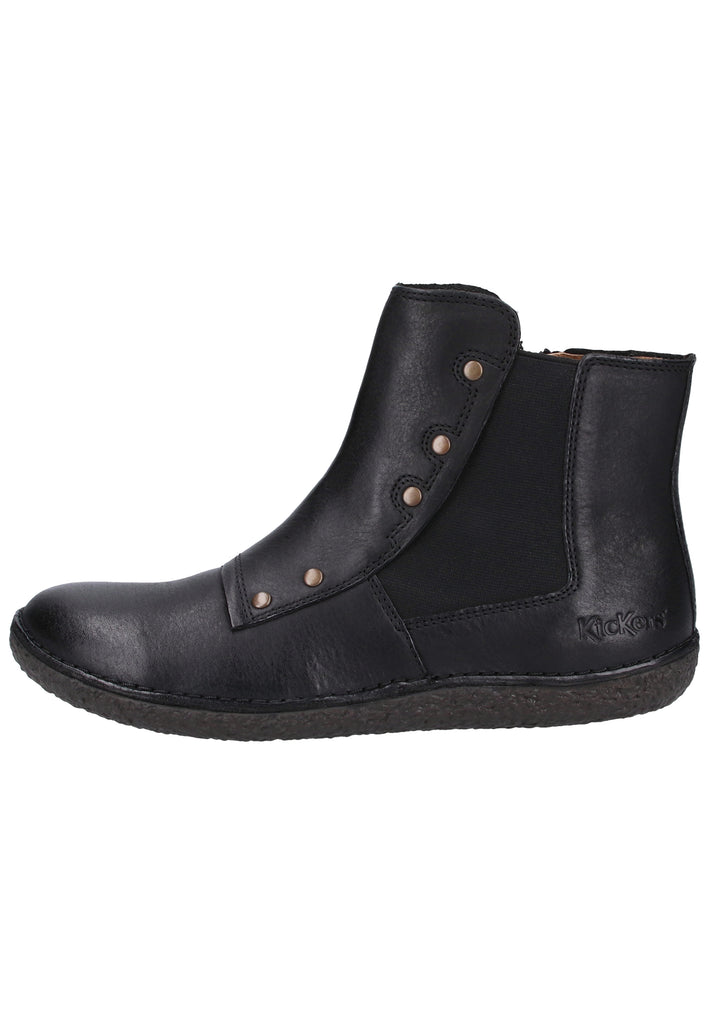 Kickers Stiefelette Leder Schwarz - surf4shoes