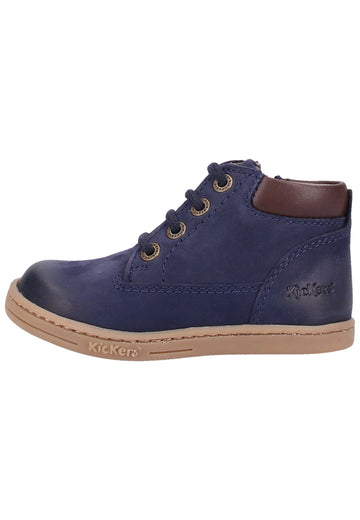 Kickers Halbschuhe Leder Blau - surf4shoes