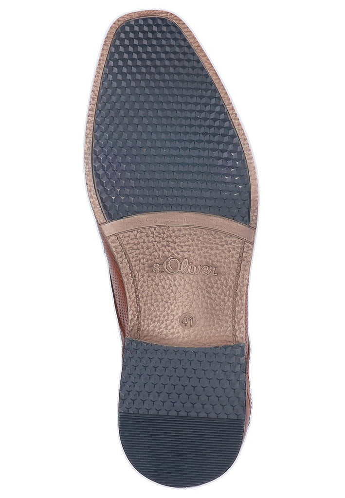s.Oliver Businessschuhe Leder Cognac - surf4shoes