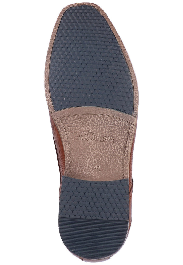 s.Oliver Businessschuhe Leder Cognac - surf4shoes