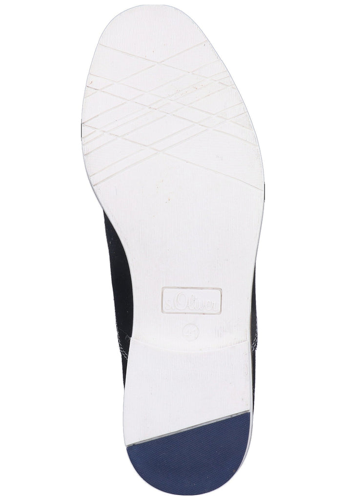 s.Oliver Halbschuhe Leder Navy - surf4shoes