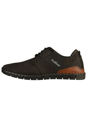 s.Oliver Sneaker Leder/Textil Schwarz - surf4shoes