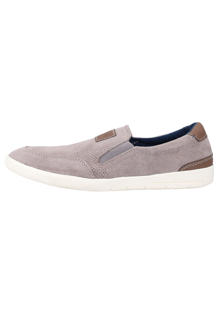 s.Oliver Slipper Leder/Synthetik Grau - surf4shoes