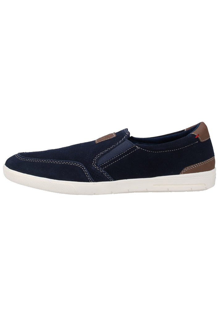 s.Oliver Slipper Leder/Synthetik Navy - surf4shoes