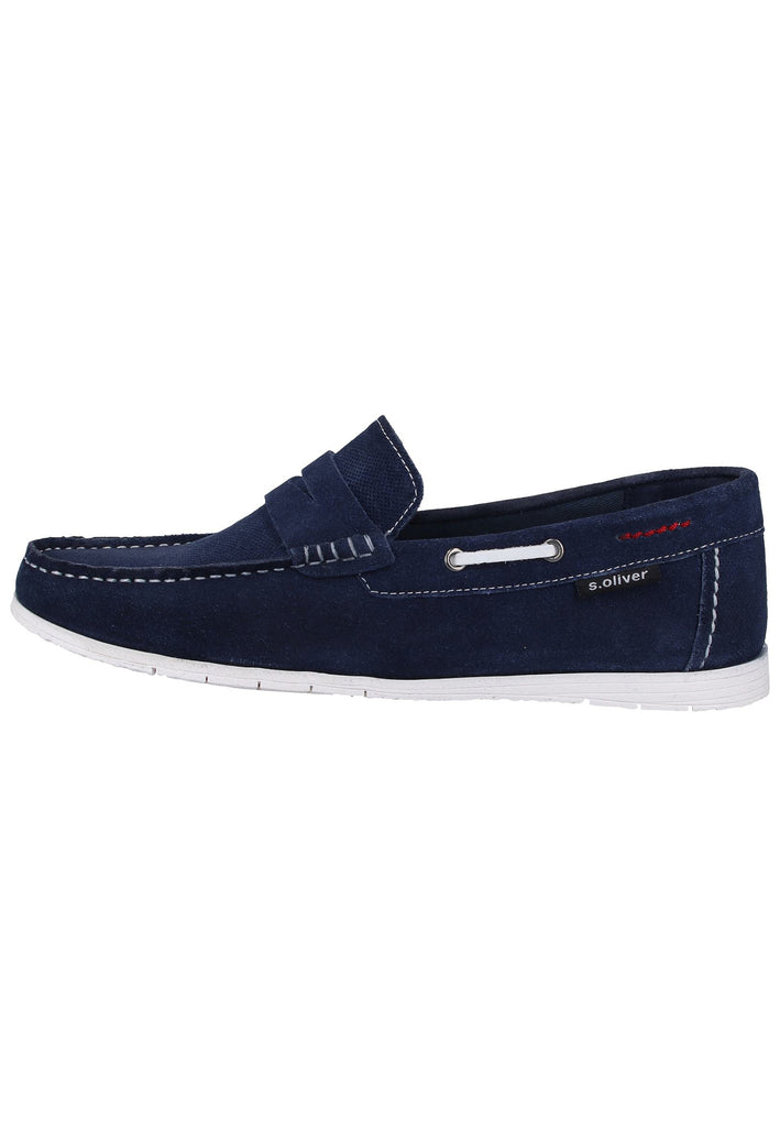 s.Oliver Slipper Veloursleder Navy - surf4shoes