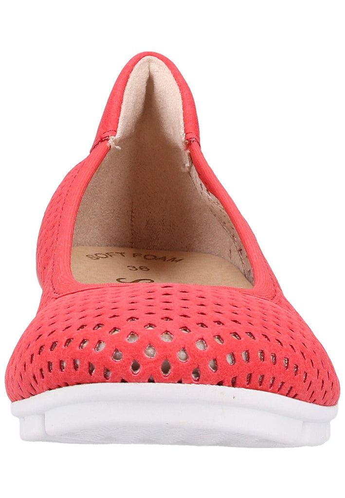 s.Oliver Ballerinas Lederimitat Rot - surf4shoes