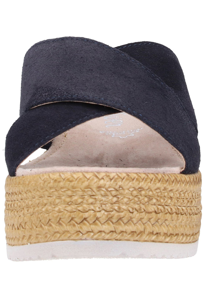 s.Oliver Pantoletten Nubukleder Navy - surf4shoes