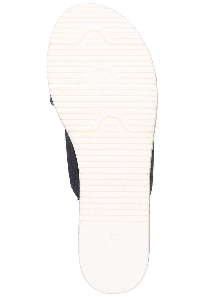 s.Oliver Pantoletten Nubukleder Navy - surf4shoes