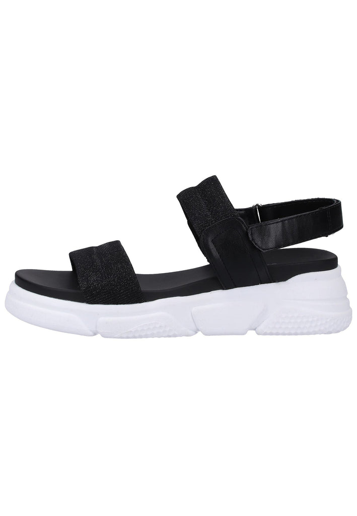 s.Oliver Sandalen Lederimitat/Textil Schwarz - surf4shoes