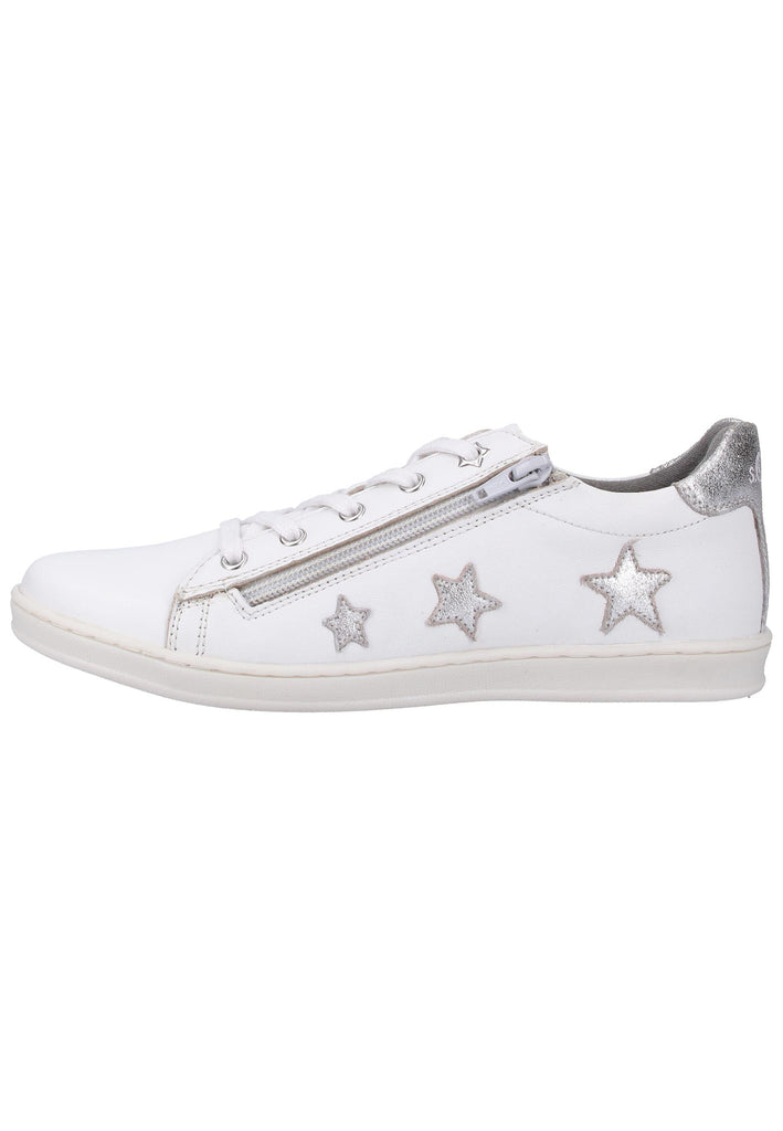 s.Oliver Sneaker Leder Weiß/Silber - surf4shoes