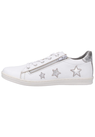 s.Oliver Sneaker Leder Weiß/Silber - surf4shoes