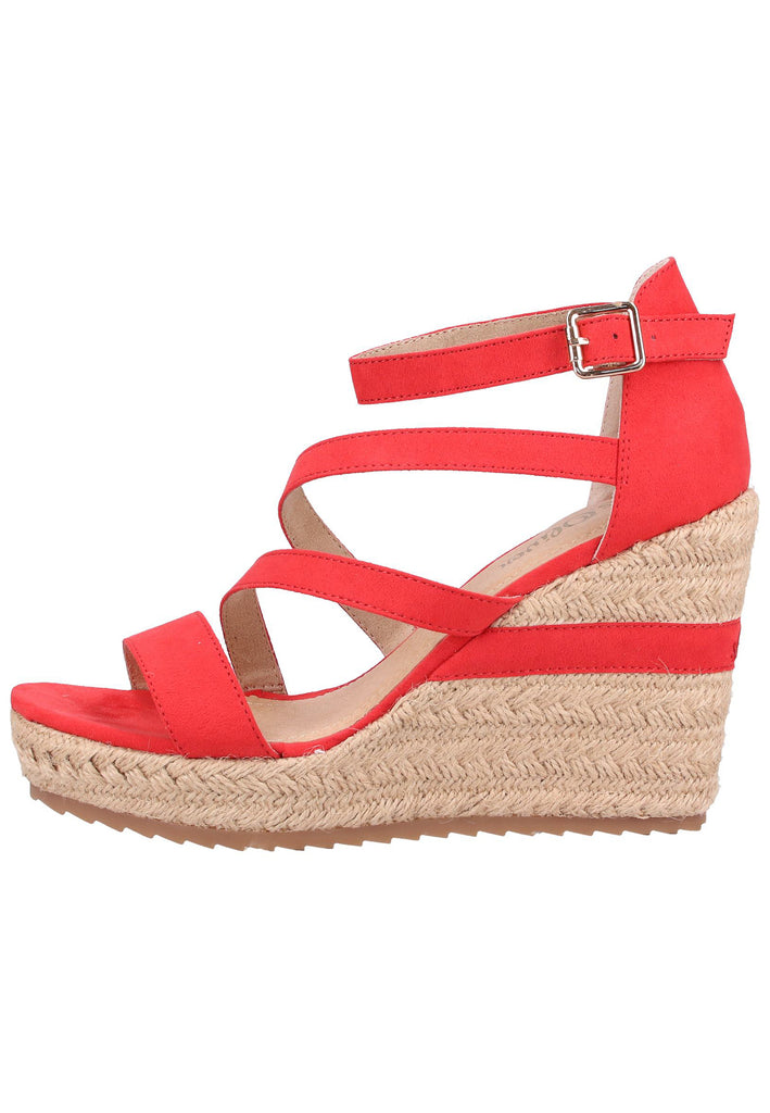 s.Oliver Sandalen Lederimitat/Textil Rot - surf4shoes