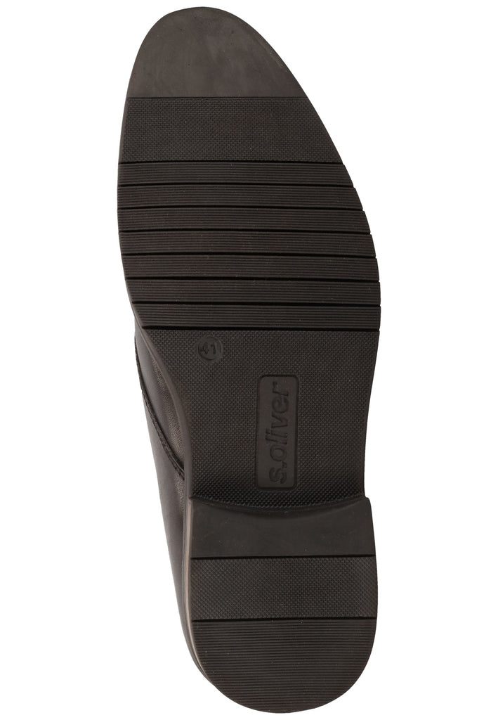 s.Oliver Businessschuhe Leder Schwarz - surf4shoes
