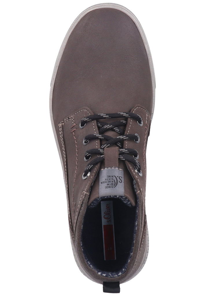 s.Oliver Businessschuhe Leder Grau - surf4shoes