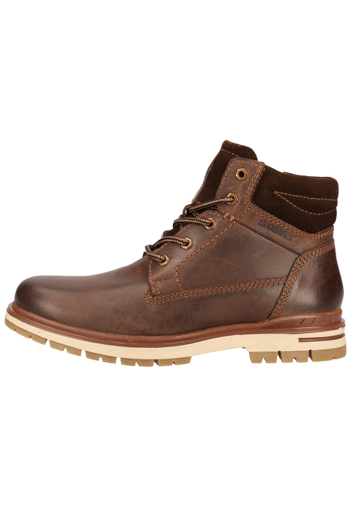 s.Oliver Stiefelette Leder Braun - surf4shoes