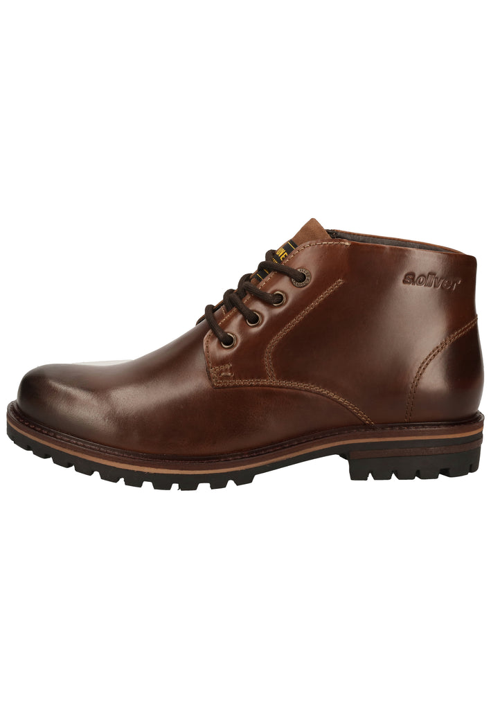 s.Oliver Stiefelette Leder Braun - surf4shoes
