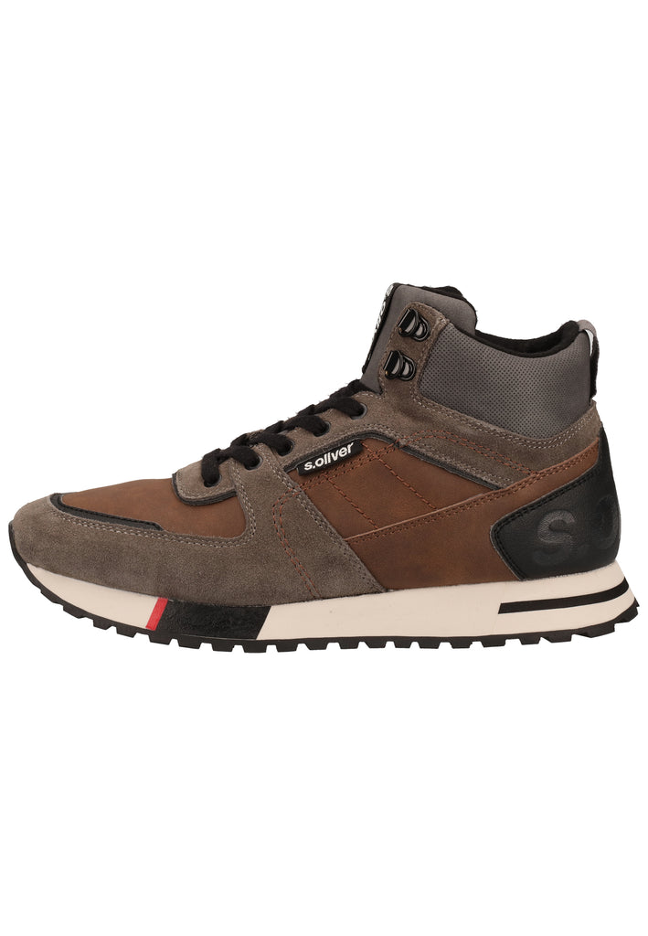 s.Oliver Stiefelette Leder/Textil Braun - surf4shoes
