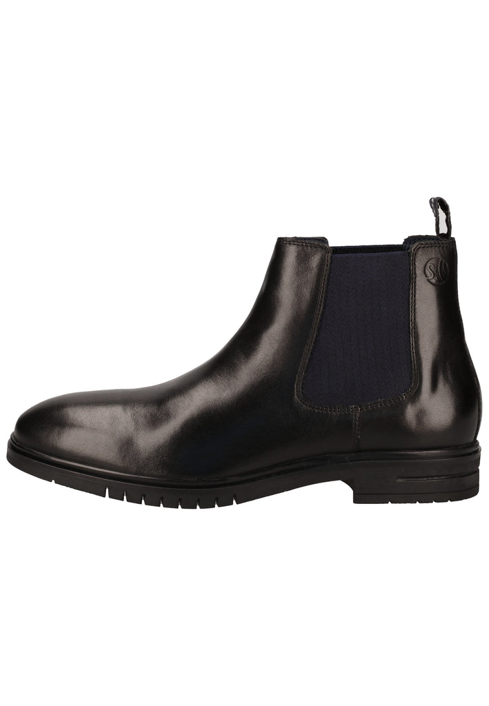 s.Oliver Stiefelette Leder Schwarz - surf4shoes