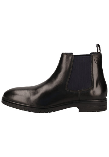 s.Oliver Stiefelette Leder Schwarz - surf4shoes