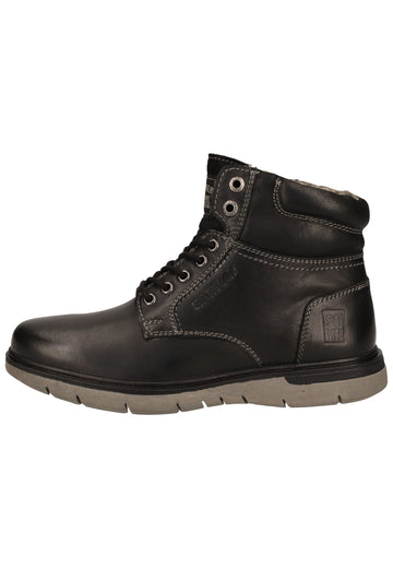 s.Oliver Stiefelette Leder Schwarz Warmfutter - surf4shoes