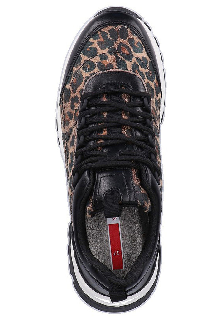 s.Oliver Halbschuhe Lederimitat/Textil Braun - surf4shoes