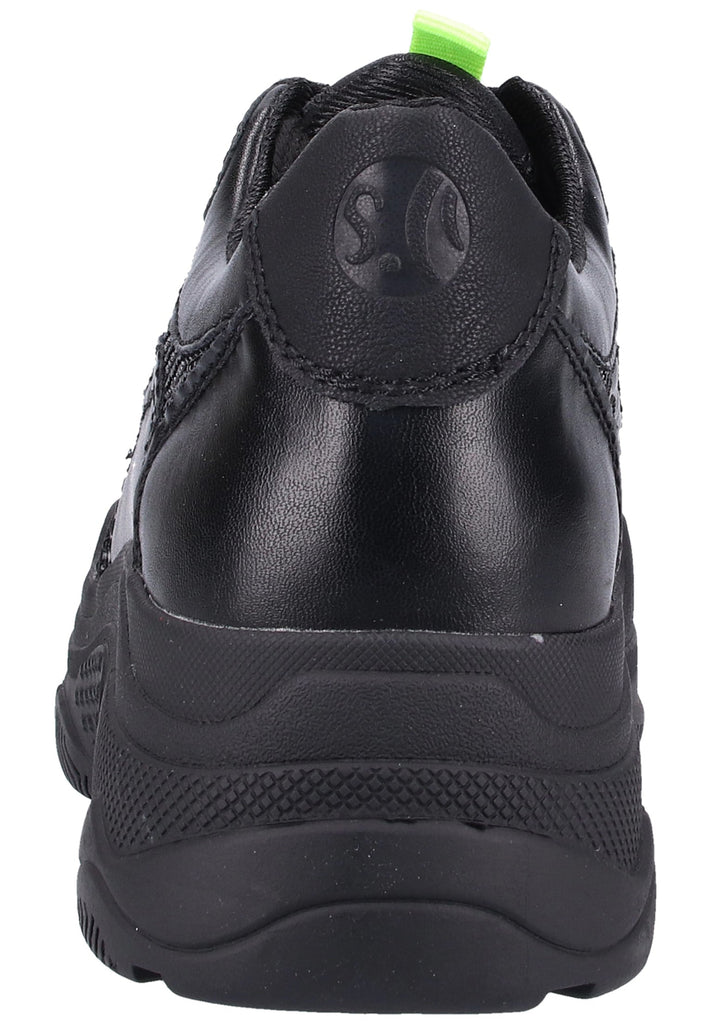 s.Oliver Halbschuhe Lederimitat/Textil Schwarz - surf4shoes